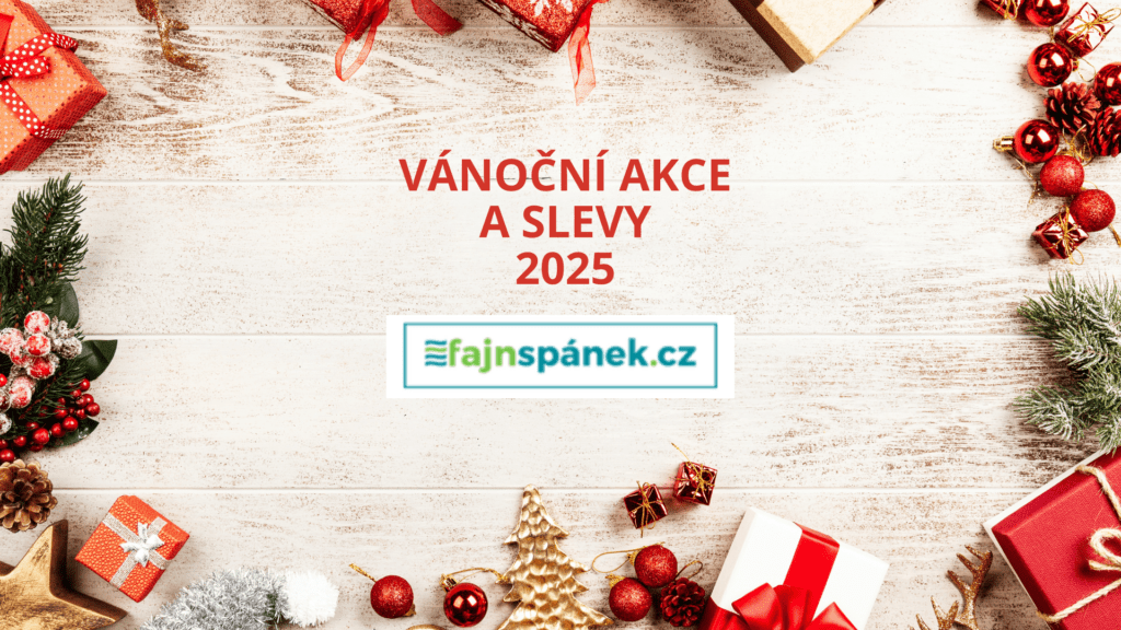 Vánoční slevy a akce: fajnspanek.cz - sleva 6% na matrace při nákupu nad 10 000 Kč 1 vanoce v cesku akce a slevy 2025 fajnspanek