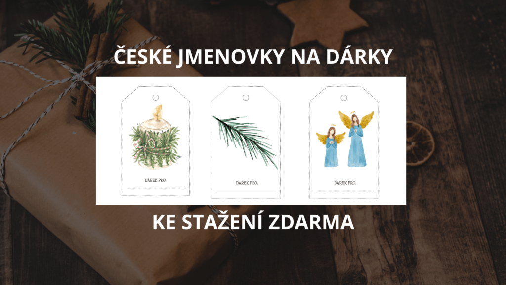 vanoce v cesku 2025 jmenovky na darky ke stazeni zdarma