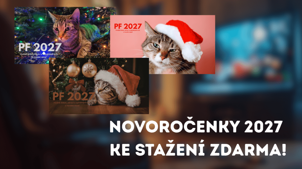 Novoročenky přání PF 2027 ke stažení zdarma