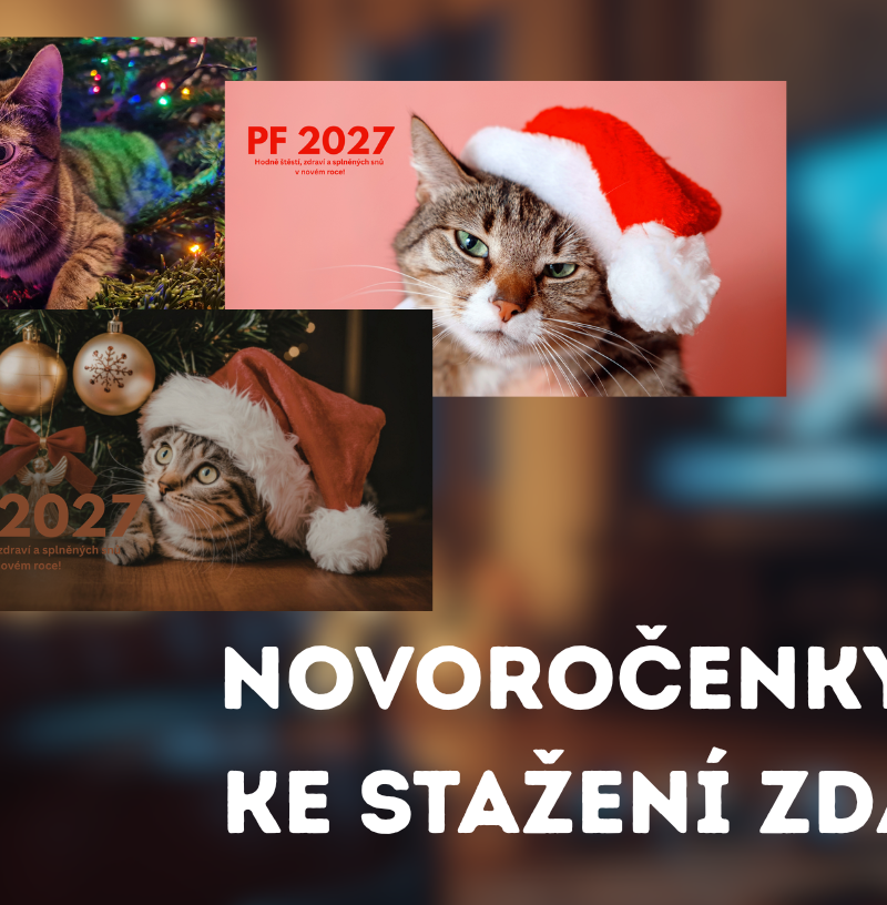 Novoročenky přání PF 2027 ke stažení zdarma