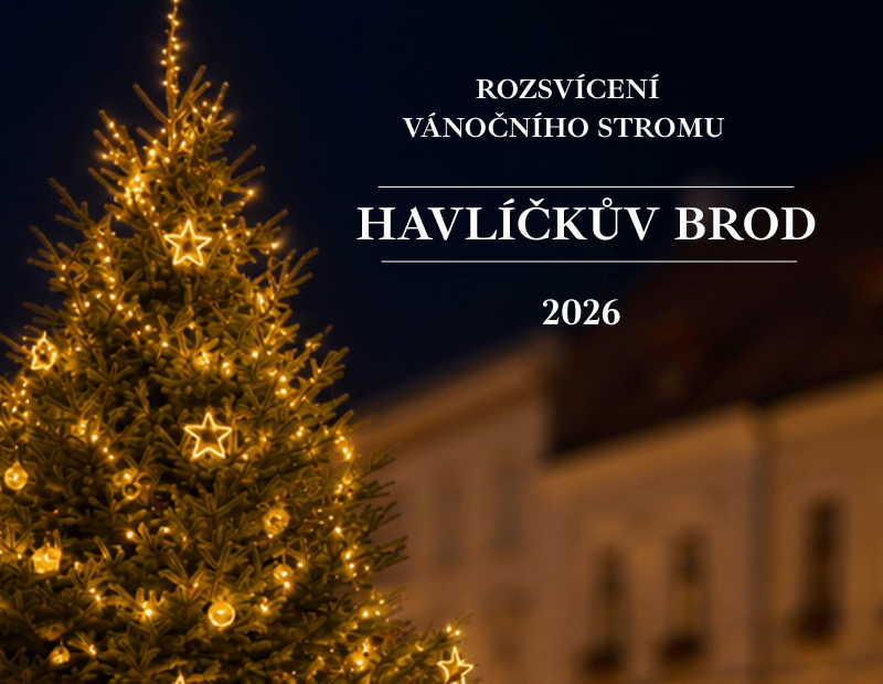 Rozsvícení vánočního stromu: Havlíčkův Brod 2026 11 Rozsvícení vánočního stromu Havlíčkův Brod 2026
