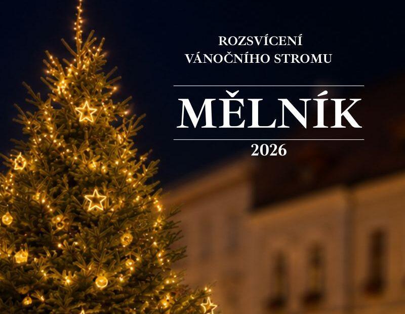 Rozsvícení vánočního stromu Mělník 2026