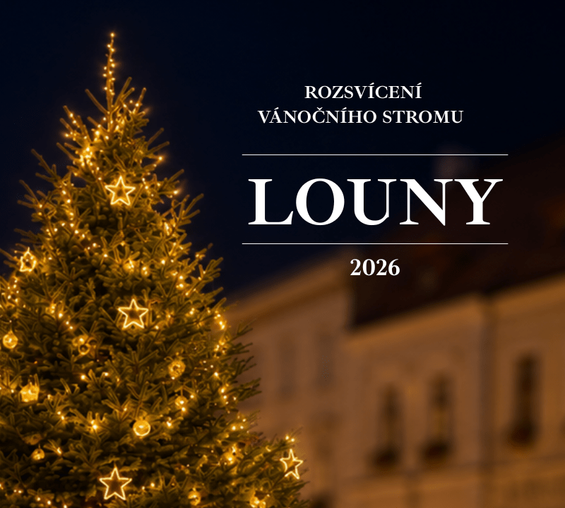 Rozsvícení vánočního stromu: Louny 2026 1 Rozsvícení vánočního stromu v Lounech 2026