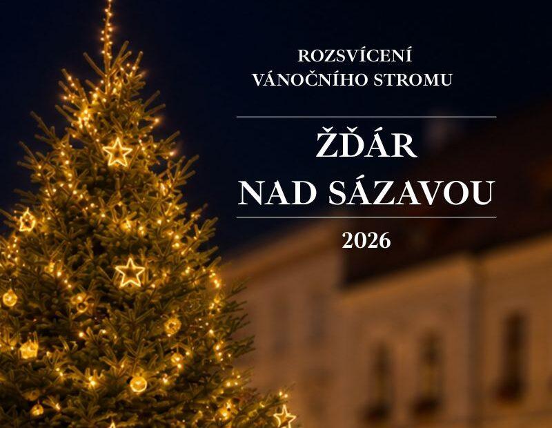 Rozsvícení vánočního stromu Žďár nad Sázavou 2026