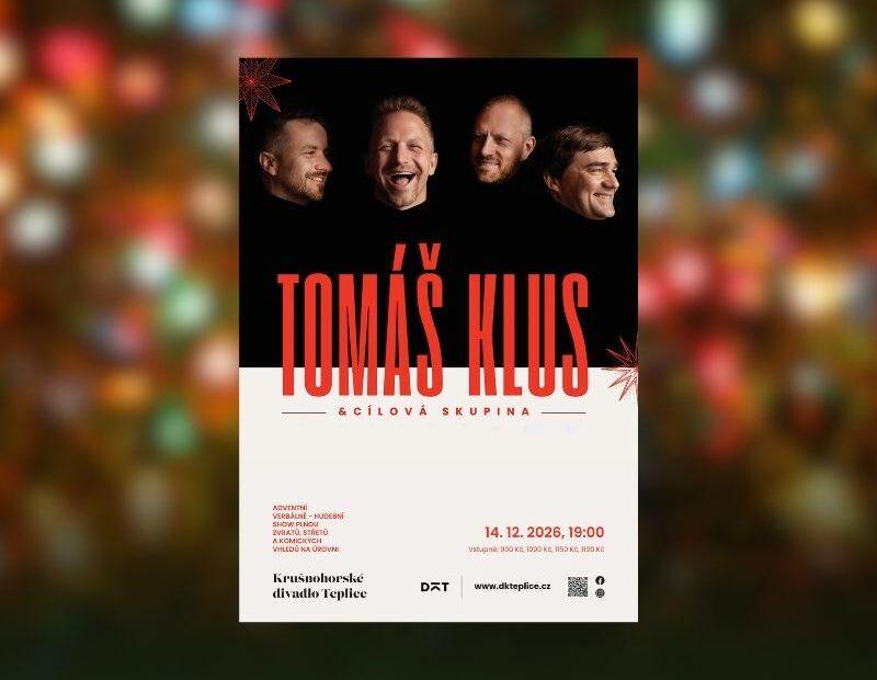 Vánoční koncert 2026: Tomáš Klus v Teplicích 1 Vánoční koncert Tomáš Klus Teplice 2026