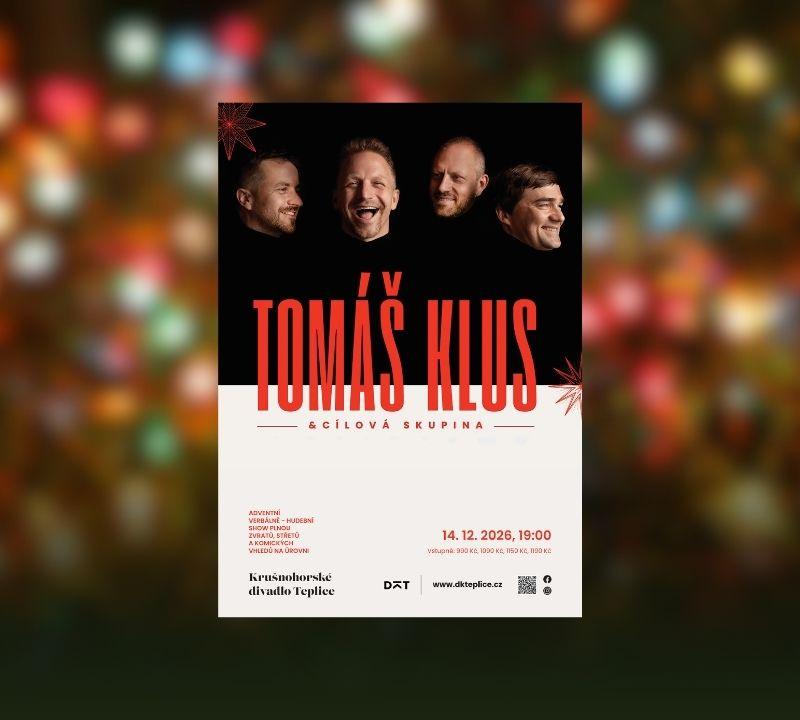 Vánoční koncert 2026: Tomáš Klus v Teplicích 1 Vánoční koncert Tomáš Klus Teplice 2026
