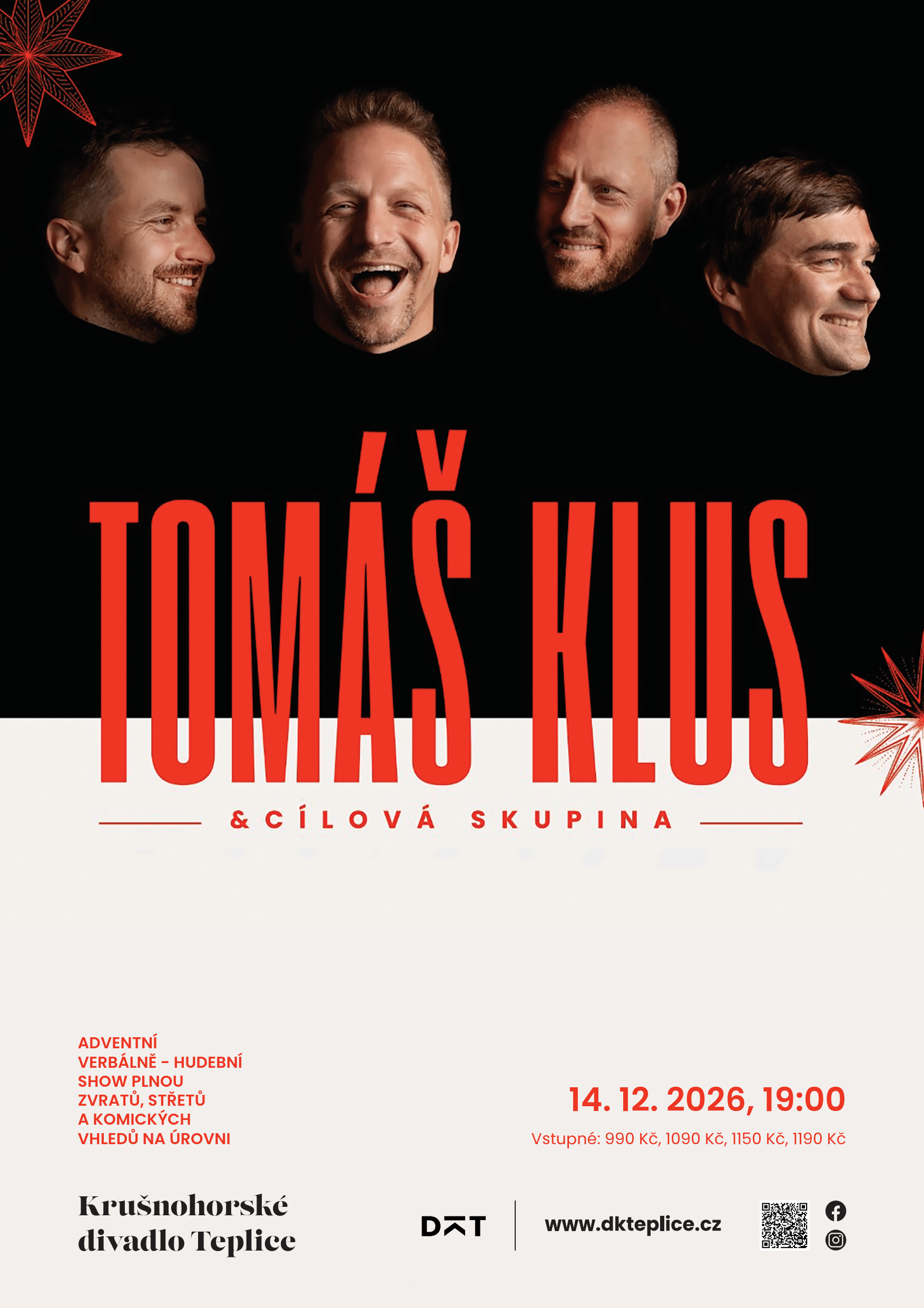 Tomáš Klus v Teplicích 2026